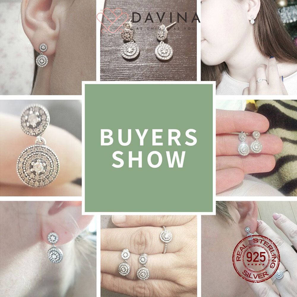 DAVINA Ladies Jane Earrings Sterling Silver 925