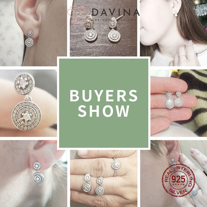 DAVINA Ladies Jane Earrings Sterling Silver 925