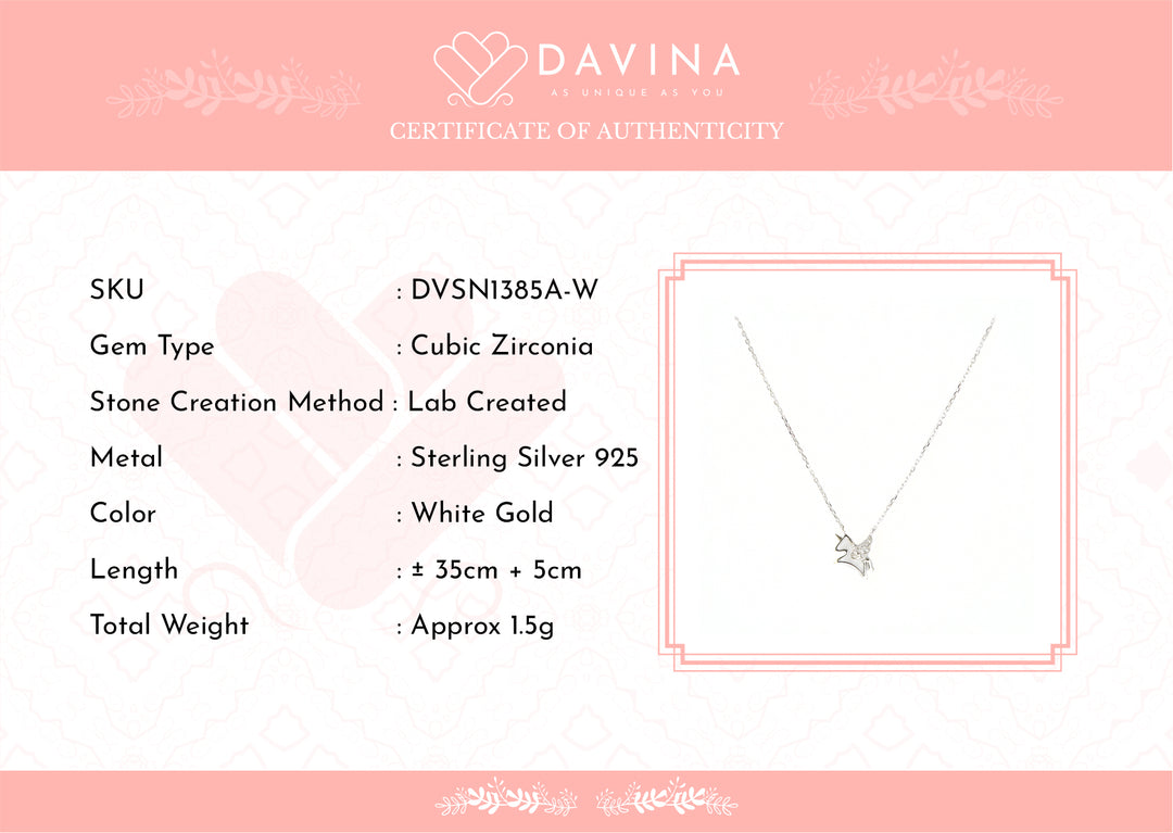 DAVINA Ladies Pony Necklace Sterling Silver 925