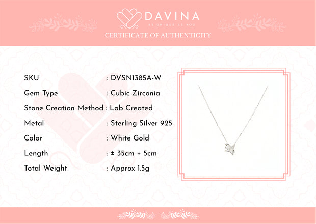 DAVINA Ladies Pony Necklace Silver Color S925