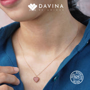 DAVINA Ladies Lovels Necklace Rose Gold Color S925