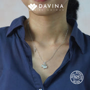 DAVINA Ladies Cheerile Necklace Silver Color S925