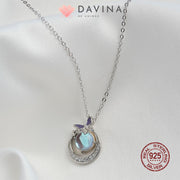 DAVINA Ladies Moonlight Necklace Silver Color Sterling Silver 925