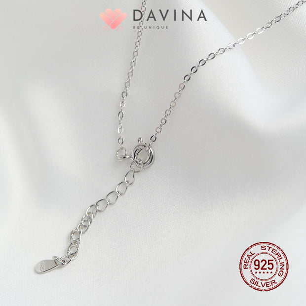 DAVINA Ladies Moonlight Necklace Silver Color S925
