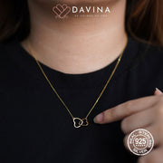 DAVINA Ladies Lovely Necklace Gold Color S925