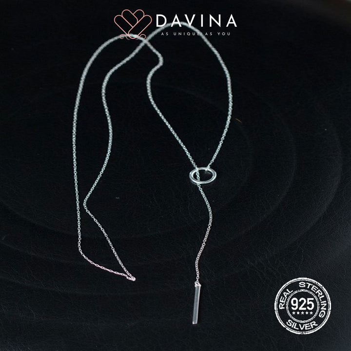 DAVINA Ladies Raelyn Necklace Sterling Silver 925