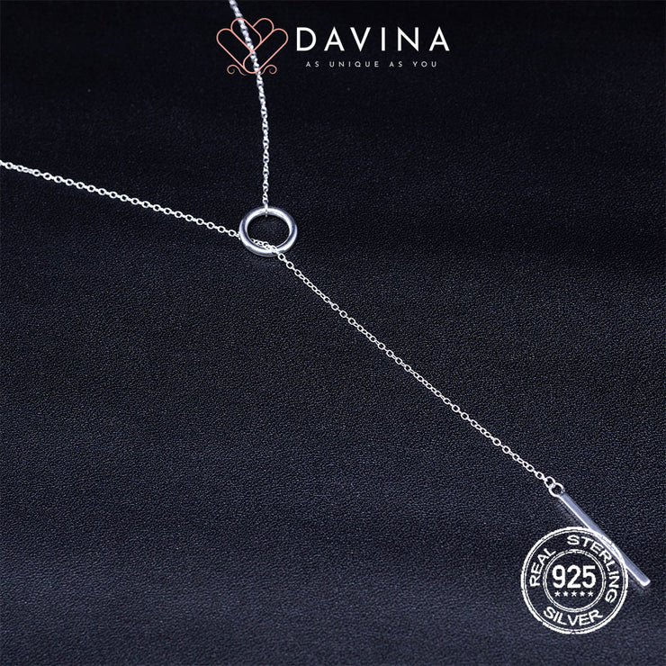 DAVINA Ladies Raelyn Necklace Sterling Silver 925