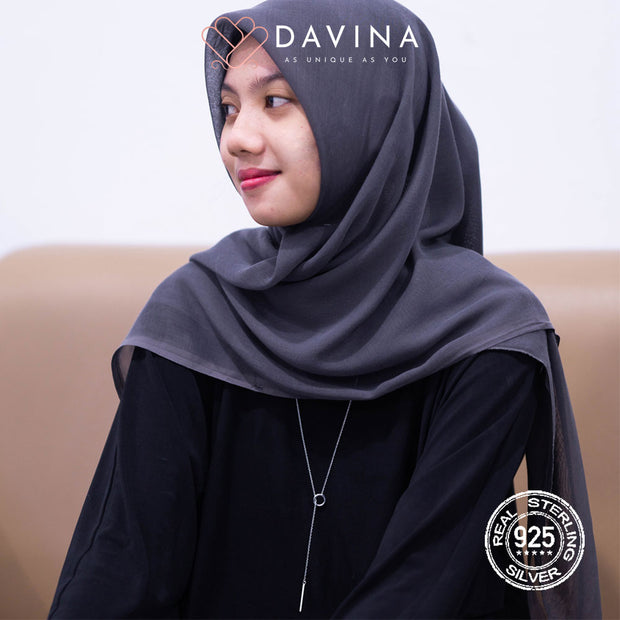 DAVINA Ladies Raelyn Necklace Silver Color S925