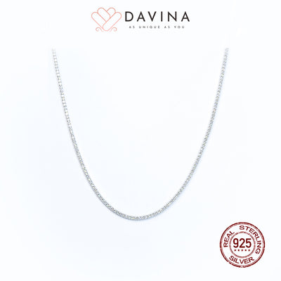 DAVINA Ladies Berliana Necklace Silver Color S925