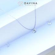 DAVINA Ladies Clarinda Necklace Sterling Silver 925