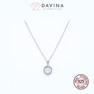 DAVINA Ladies Beryl Necklace Sterling Silver 925