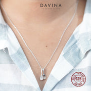 DAVINA Ladies Spoon Necklace Sterling Silver 925