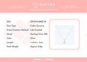 DAVINA Ladies Spoon Necklace Sterling Silver 925