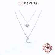 DAVINA Ladies Brianna Necklace Sterling Silver 925