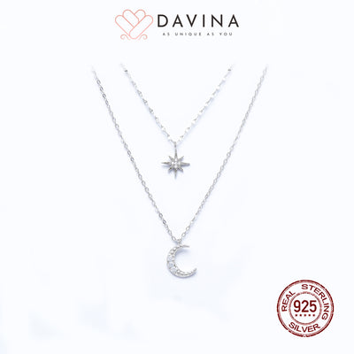 DAVINA Ladies Brianna Necklace Silver Color S925