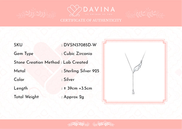 DAVINA Ladies Jeslyn Necklace Sterling Silver 925