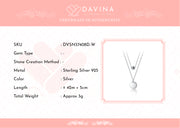 DAVINA Ladies Alivia Necklace Sterling Silver 925