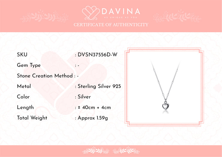 DAVINA Ladies Winola Necklace Sterling Silver 925