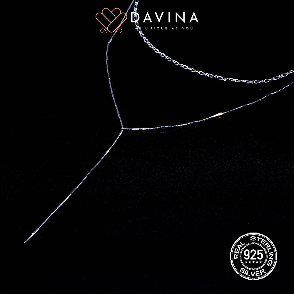 DAVINA Ladies Richela Necklace Silver Color Sterling Silver 925