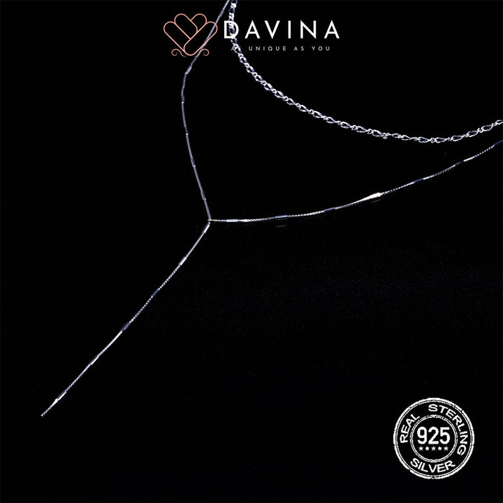 DAVINA Ladies Richela Necklace Silver Color Sterling Silver 925