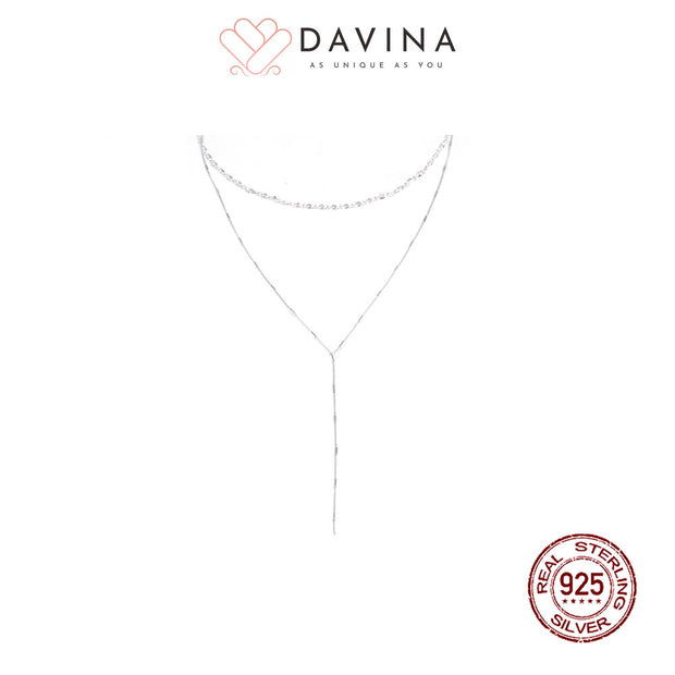 DAVINA Ladies Richela Necklace Silver Color Sterling Silver 925