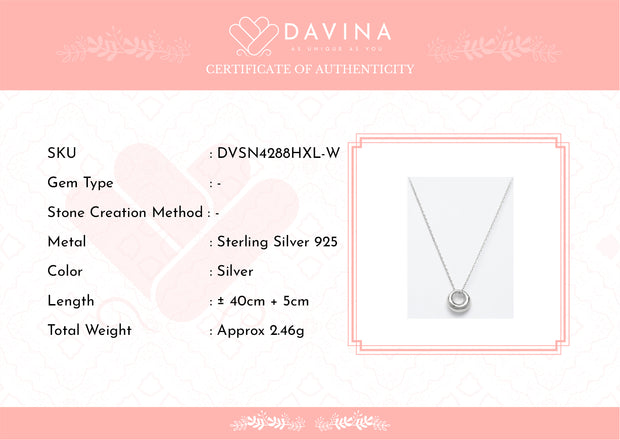 DAVINA Ladies Kesya Necklace Sterling Silver 925