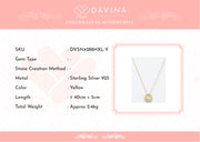 DAVINA Ladies Kesya Necklace Gold Color S925