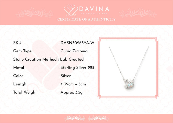 Davina Ladies Queena Necklace Silver Color S925