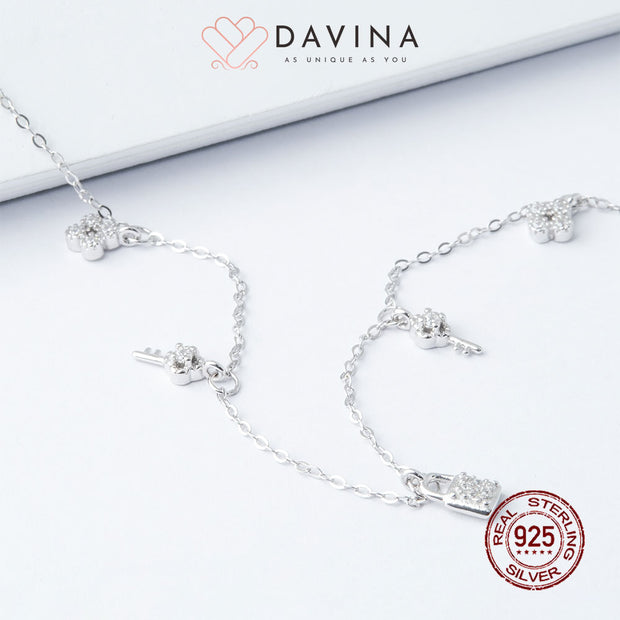 DAVINA Ladies Graciela Necklace Silver Color S925