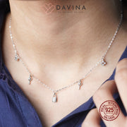 DAVINA Ladies Graciela Necklace Silver Color S925