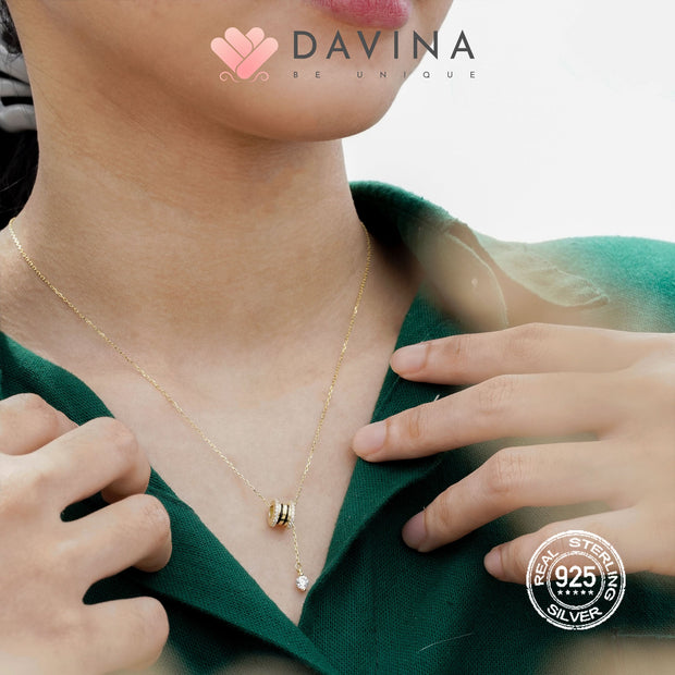 Davina Ladies Beatrix Necklace Gold Color S925