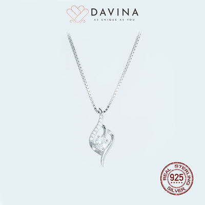 DAVINA Ladies Lidya Necklace Silver Color S925
