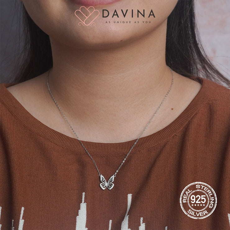 DAVINA Ladies Kyara Necklace Silver Color S925