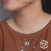 DAVINA Ladies Kyara Necklace Silver Color S925