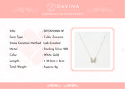 DAVINA Ladies Kyara Necklace Sterling Silver 925