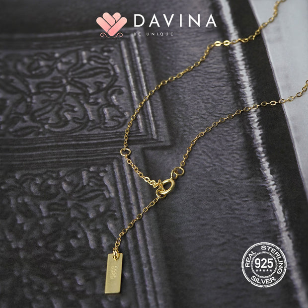 DAVINA Ladies Faith Necklace Gold Color S925