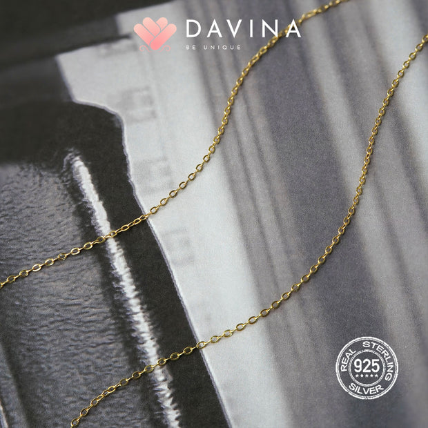 DAVINA Ladies Faith Necklace Gold Color S925