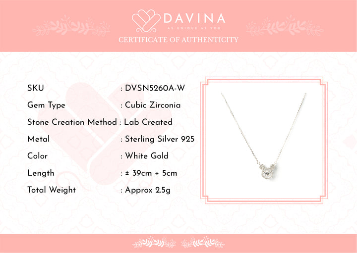 DAVINA Ladies Mikie Necklace Sterling Silver 925