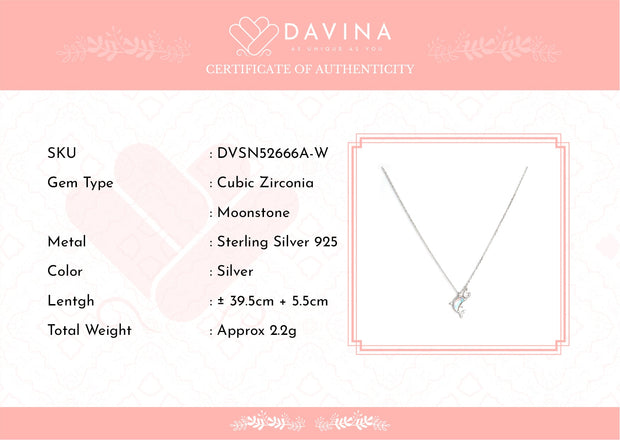 Davina Ladies Whalen Necklace Silver Color S925