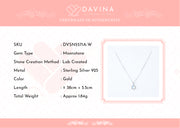 DAVINA Ladies Annora Necklace Sterling Silver 925