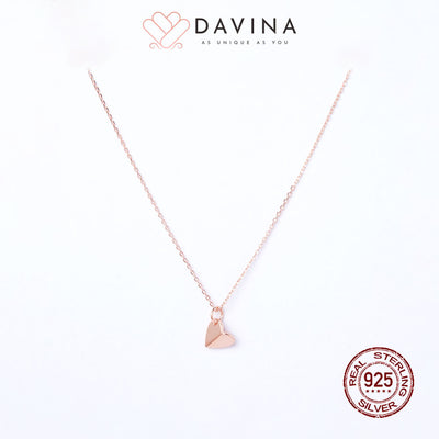 DAVINA Ladies Lovina Necklace Rose Gold Color S925