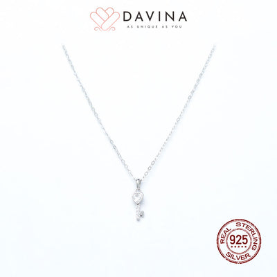 DAVINA Ladies Key Necklace Silver Color S925