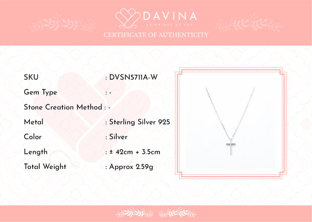 DAVINA Ladies Christ Necklace Sterling Silver 925