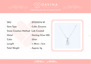 DAVINA Ladies Elvina Necklace Silver Color S925