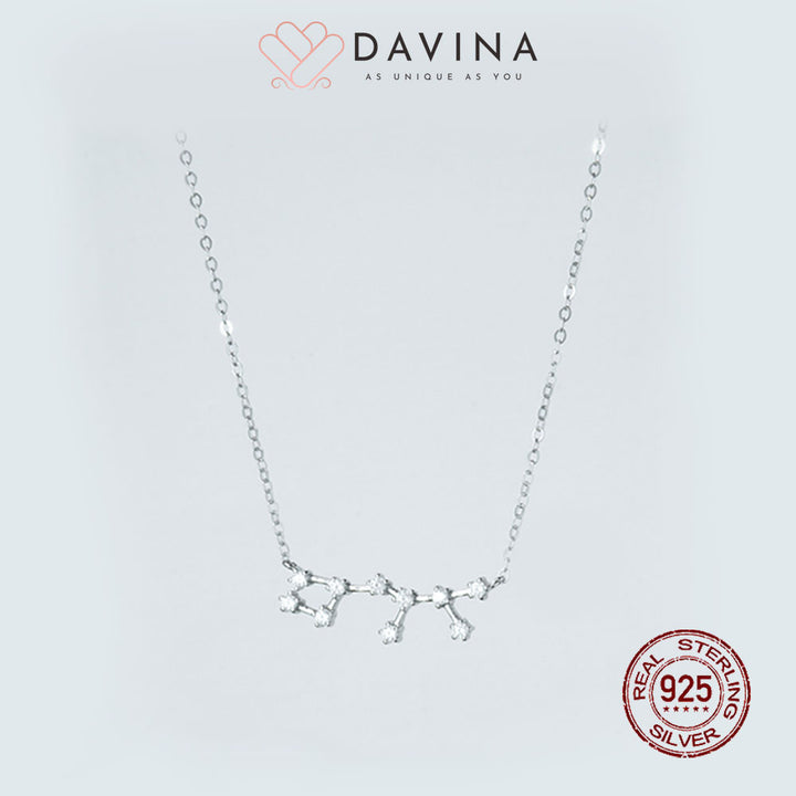 DAVINA Ladies Zodiac Necklace Sterling Silver 925