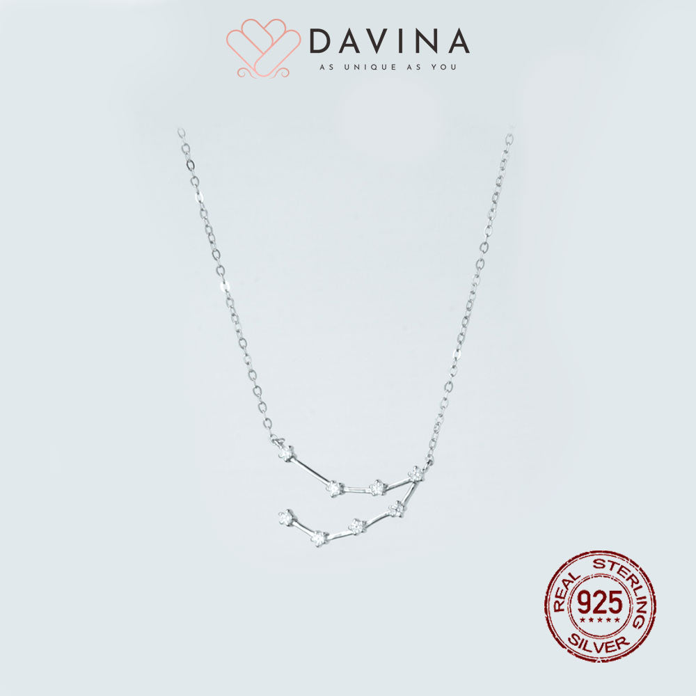 DAVINA Ladies Zodiac Necklace Sterling Silver 925
