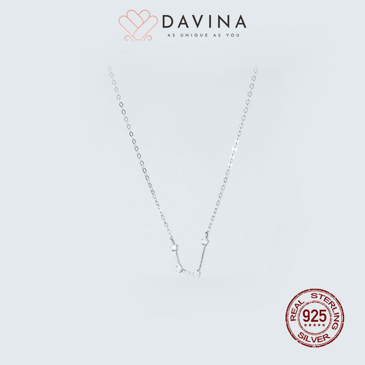 DAVINA Ladies Zodiac Necklace Sterling Silver 925