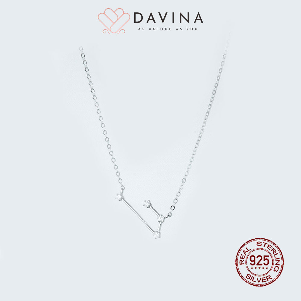 DAVINA Ladies Zodiac Necklace Sterling Silver 925