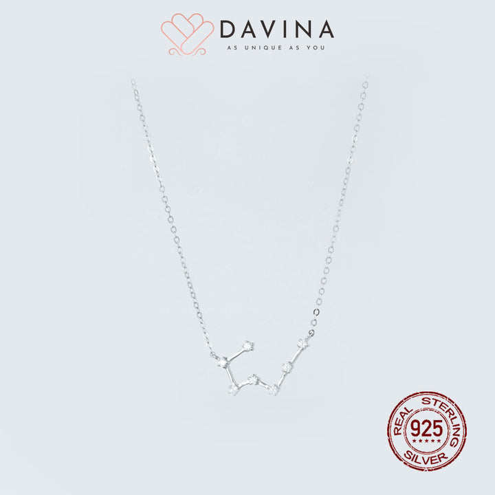 DAVINA Ladies Zodiac Necklace Sterling Silver 925