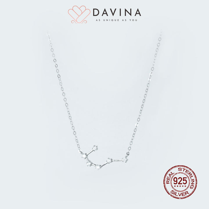 DAVINA Ladies Zodiac Necklace Sterling Silver 925